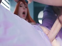 Naughty Redhead Teen Gets A Creampie Load